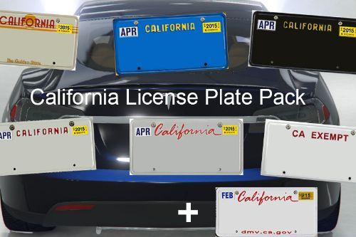 California License Plate Pack